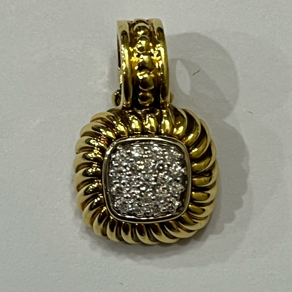 David Yurman Albion 18k Gold Pendant